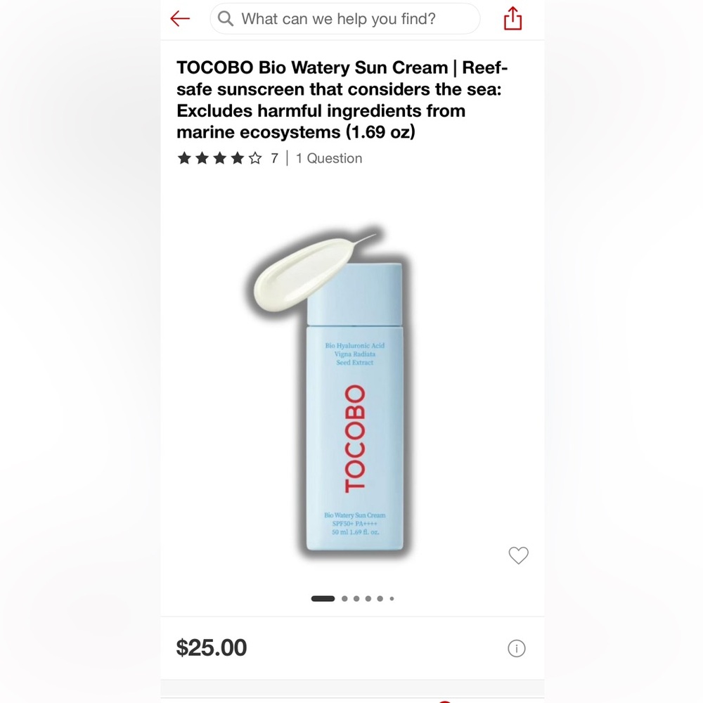 Tocobo Bio Watery Sun Screen SPF 50 NWT